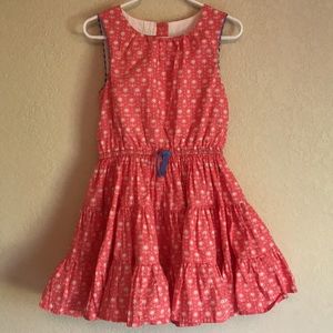 Mini Boden Coral Floral Dress